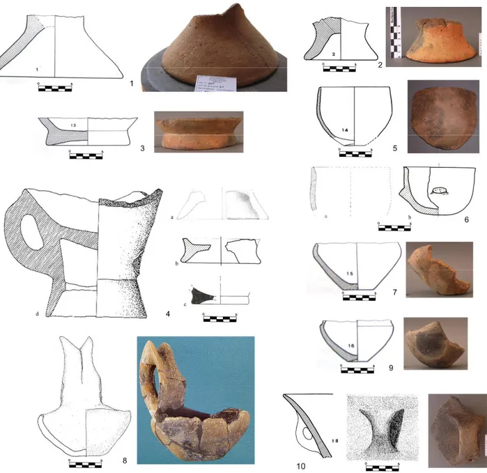 Fig. 2: Grotta del Cozzo Palombaro. Ceramiche della facies di Rodì-Tindari-Vallelunga