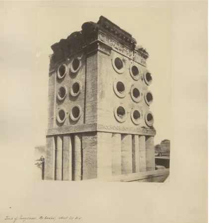 Fig.  3,  Sepolcro  del  fornaio  Marco  Virgilio  Eurisace  e  della  moglie  Atinia  a  porta  Maggiore,  1864-1866  (Simelli  per  Parker,  1867, p