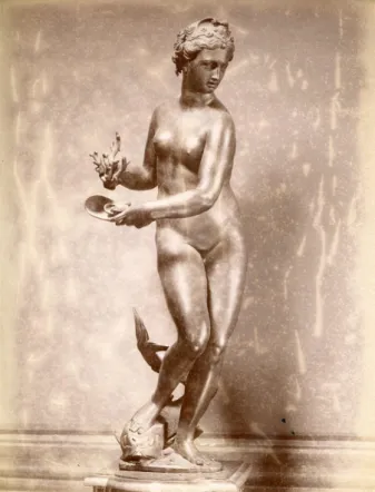 Fig.  15,  Giambologna,  Galatea,  bronzo,  XVI  sec.,  Museo  Nazionale  del  Bargello,  Firenze,  stampa all’albumina, 1896-1906 ca