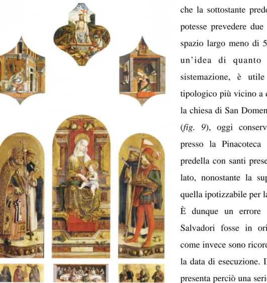 Fig.  9,  Carlo  Crivelli,  Ricostruzione  del  Polittico  di  San  Domenico  a  Camerino  (foto  tratta  da  Ornament  and  Illusion