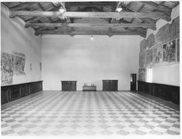 Fig.  4,  Bologna,  Santa  Maria  di  Mezzaratta,  interno  (prima  dello  strappo)  (Archivio  Fotografico  SBSAE,  foto GF 992)