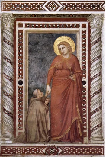 Fig.  8,  Giotto,  Il  leone  resuscita  i  propri  cuccioli,  Padova, Cappella Scrovegni