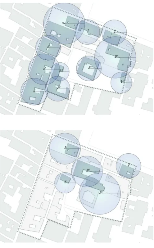 Figure 4: Cranes plan, phase 1 Figure 5: Cranes plan, phase 2