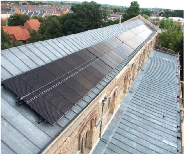 Fig. 7 The solar array on the new St Nicolas