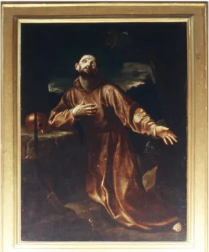 Fig. 8 Guido Reni (copia da), San Francesco in estasi (foto delle autrici)