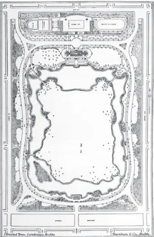 Fig. 6 - Plan of Sherman Park, Chicago. [Plan of Chicago, fig. LXIV]