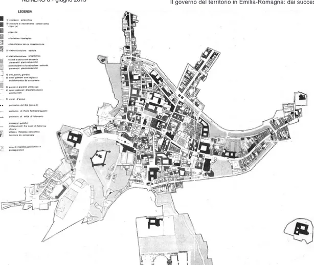 Fig. 4 - Disciplina particolareggia- particolareggia-ta del Piano del Centro storico di  Cesena (1975/78)