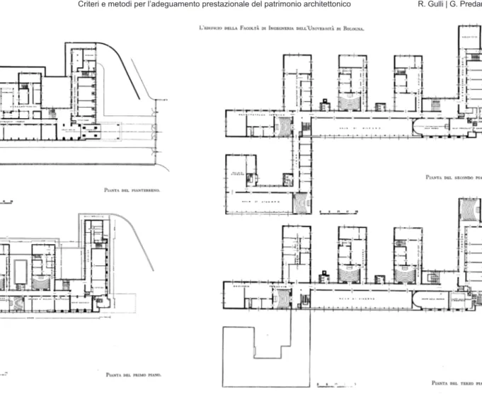 Fig. 4 – Pianta del piano terra e  del piano primo (Vaccaro, 1936)