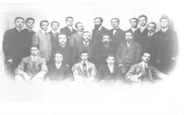 Fig. 3. Foto di gruppo degli studenti della Scuola di Applicazione per In- In-gegneri di Bologna nell’anno scolastico 1910-11