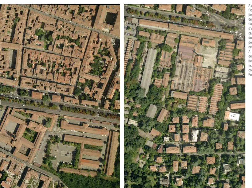 Fig.  14.  Immagine  zenitale  dell’area  Sta.Ve.Co.  Particolare  dell’ex  convento  di  Santa   Ma-ria Annunziata  e  della  Caserma  d’Azeglio