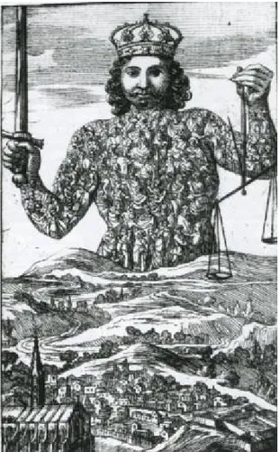 Fig.  2  Abraham  Bosse,  Leviathan,  frontespizio  di  t.  Hobbes,  Les  corps politique (1652)