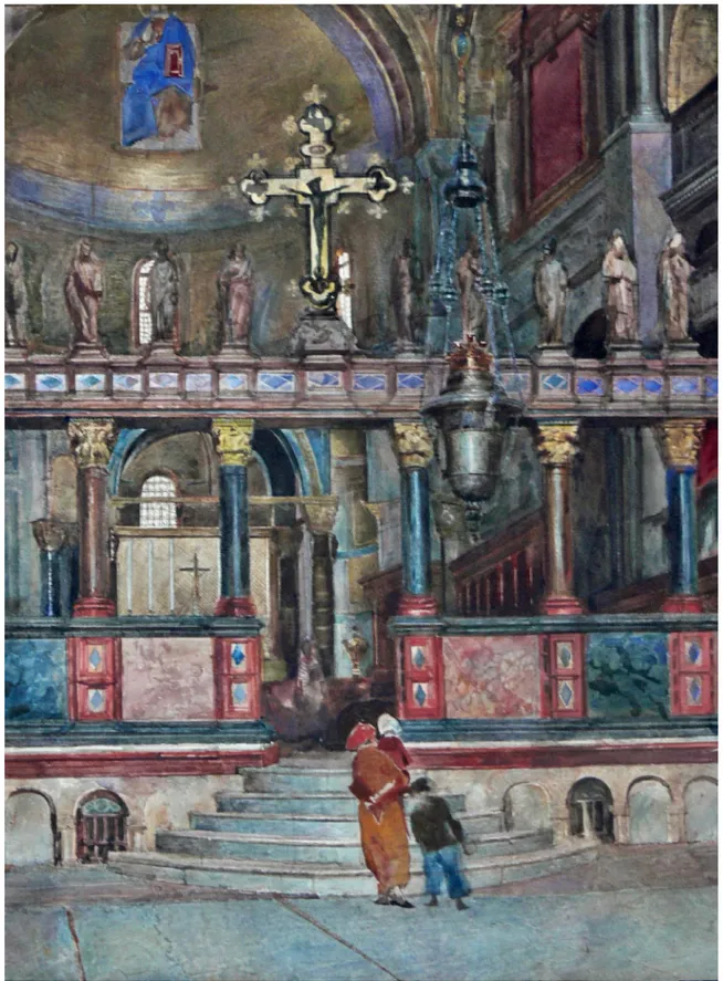 fig. 4.1. Cleto Capri, Interno della basilica di San Marco Venezia, Bologna, Fondazione Collegio Artistico  Venturoli.