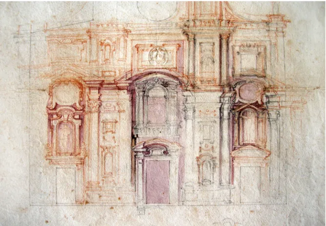 Fig. 4. Bernardino Radi (attr.), progetto per la facciata di Santa Maria del Fiore, Firenze, GDSU, n