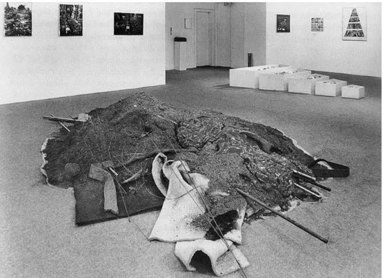 Fig. 1. Veduta della mostra “Earthworks” (1968), Dwan Gallery, New York