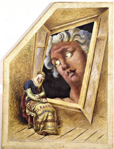Fig. 5. Alberto Savinio, L’Annunciazione, 1932, Milano, Civiche Rac- Rac-colte d’Arte, Collezione Boschi Di Stefano
