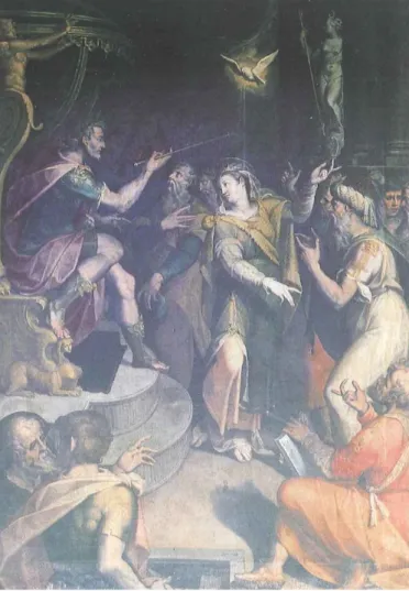 Fig. 4. Francesco Cavazzoni, Disputa di Santa Caterina, 1582, Bolo- Bolo-gna, San Pietro Terme Fonte: I
