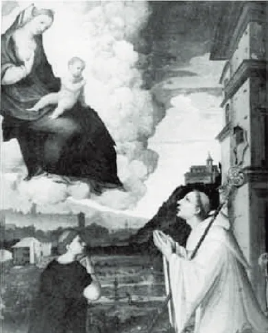 Figura 10: Lorenzo Costa, Santa Caterina d’Alessandria, sant’Antonio da Padova e