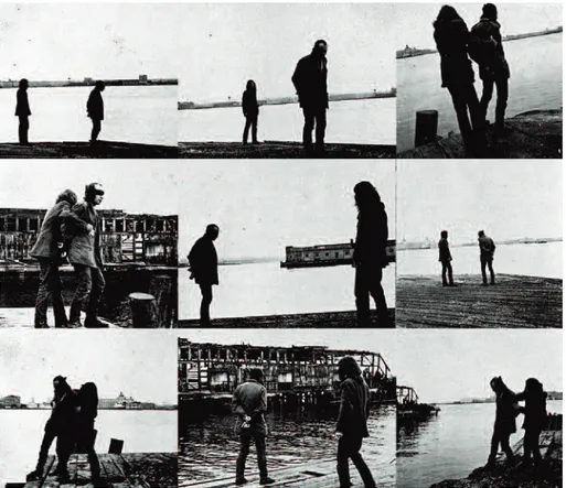 Fig. 1. Vito Acconci, Security Zone, 1971