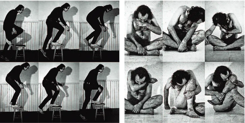 Fig. 2. Vito Acconci, Step Piece, 1970 Fig. 3. Vito Acconci, Trademarks, 1970 
