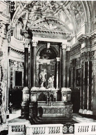 Fig. 4 – Bologna, chiesa di S. Paolo Maggiore, altare maggiore, già di jus patronato della famiglia Spada, 1634-1647