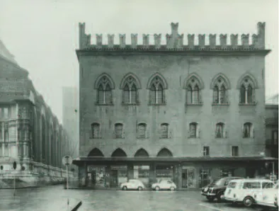 Figura 2: Palazzo dei Notai, sede dell’EBMA, in uno scatto degli anni Sessanta (Foto Villani)