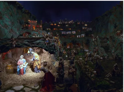 Figura 2 - Una prima panoramica sul Presepe della Chiesa del Rosario.