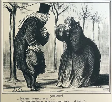 Figura n. 5 - Honoré Daumier, Grippé a Paris, 1858.