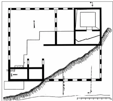 Fig. 1. - Pianta schematica degli scavi della Villa di Capo Soprano (da