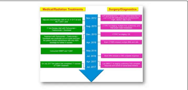 Fig. 6 Timeline of interventions and outcomes