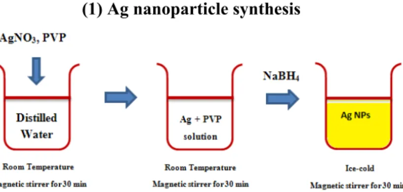 Figure 11. Schematic representation of synthesis procedure of Ag@Fe 2 O 3  core-shell nanoparticles