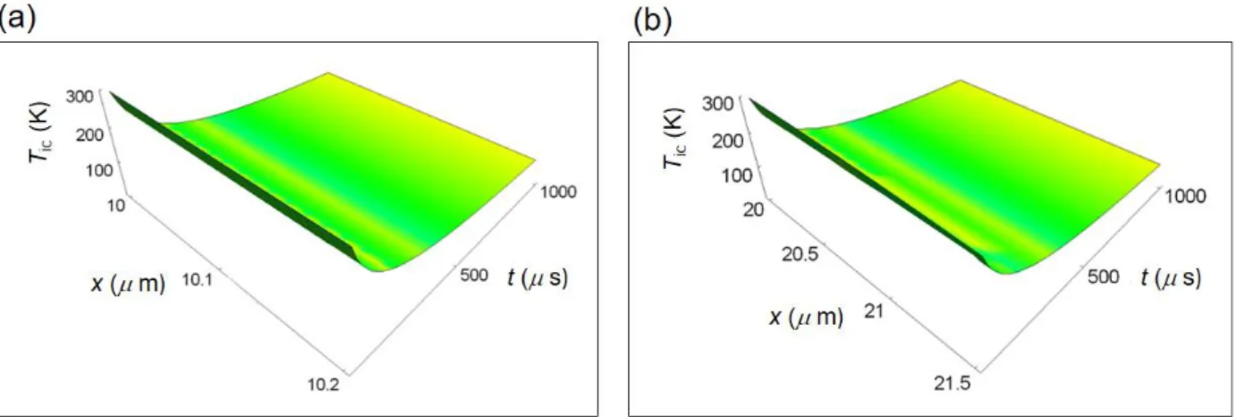 Figure S8. Intercellular temperature distribution calculated according to equation (S3) and expressed  in equation (S29)