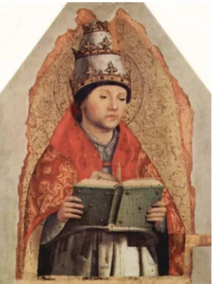 Fig. 2 A NTONELLO DA  M ESSINA , San Gregorio Magno (c. 1472-73),   Palermo, Palazzo Abatellis 