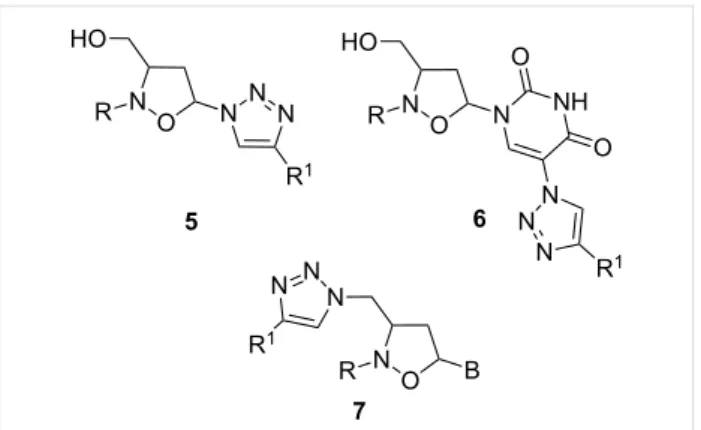 Figure 1: 2’-Oxa-3’-aza-modified nucleosides and 2’-oxa-3’-aza-modi-