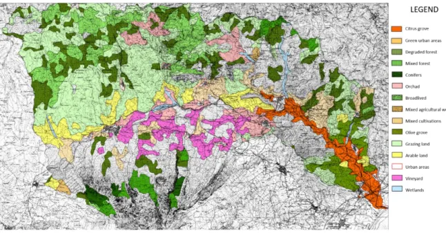 Figure 2. Alcantara River Basin land use map. 