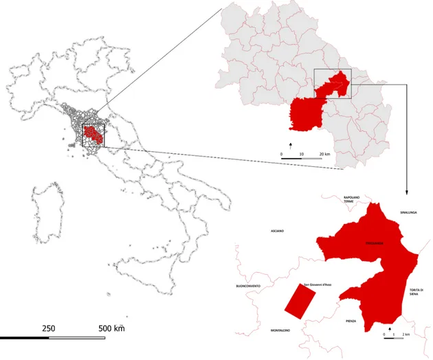 Fig. 1. Inquadramento geografico del contesto di indagine 