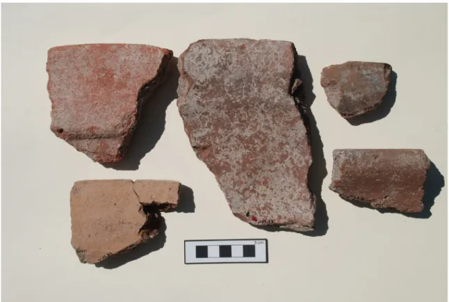 Fig. 67: Area A: Selection of Coarse Plates from the fillings of Building II (SU 17)