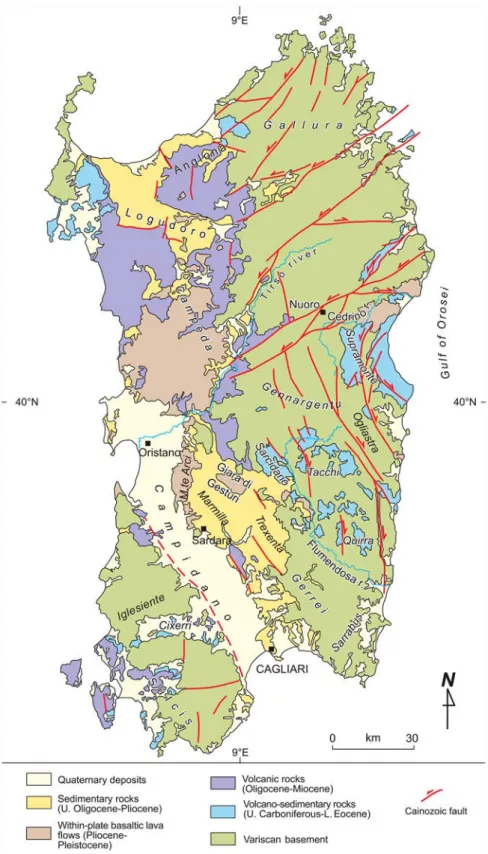 Figure 5. Geological map of Sardinia.