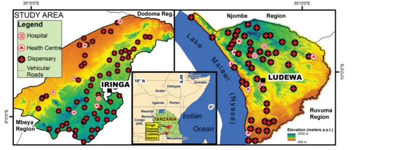 Fig 1. Location map of Ludewa and Iringa Districts. doi:10.1371/journal.pone.0139460.g001