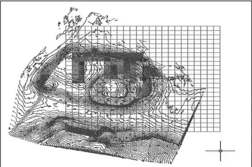 Fig. 3: Plan and topographic grid