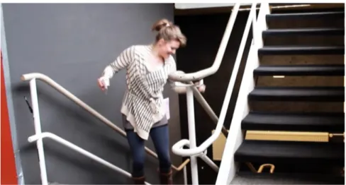 Figure 4. Social Stairs elicited various types of emerging behaviour. Jumping and dancing on the stairs to create music was one of the most common ones.