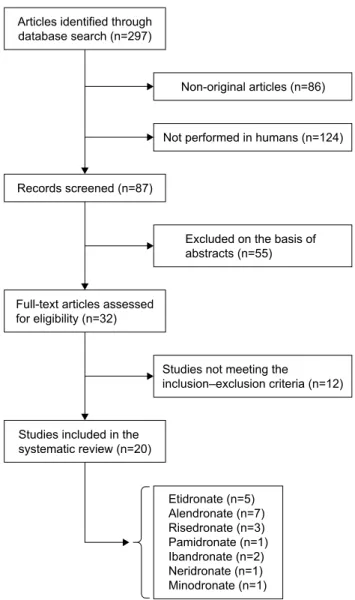 Figure 1 Flow chart of the studies identified and included in the review.