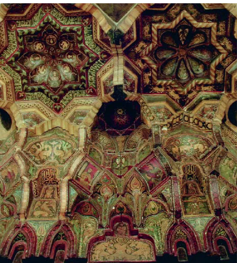 fig. 26. Giuseppe Tambuscio (Palermo 1848-?), Calco del soffitto  della navata centrale della Cappella Palatina in Palermo (part.), 1891, Palermo, Accademia di Belle Arti 