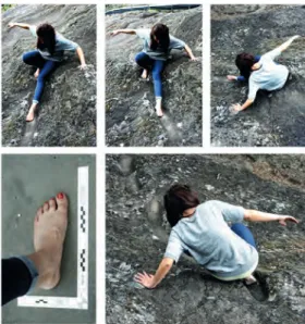 Fig. 9 - Visual summary of the experimental re- re-enactment test on footprints B08-B10 area