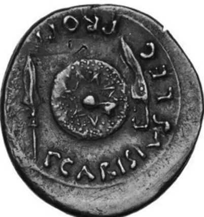 Figura 7. AR Denarius. Uncertain mint (Spain), 27–26 BC; D. 20 mm; 3,86 g. Obv.: head of Octavian r