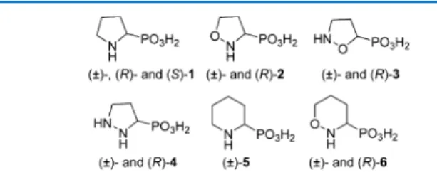 Figure 1. Phosphonic acid analogues of proline and proline analogues.