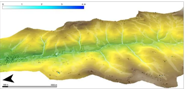 Figure 10. CRITERIA-3D simulation of the surface water flow on the Ravone catchment during a 566 