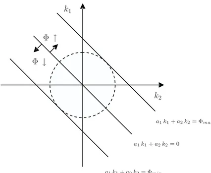 Figure 3.1: Graphical solution of Problem 1 when q = 2.