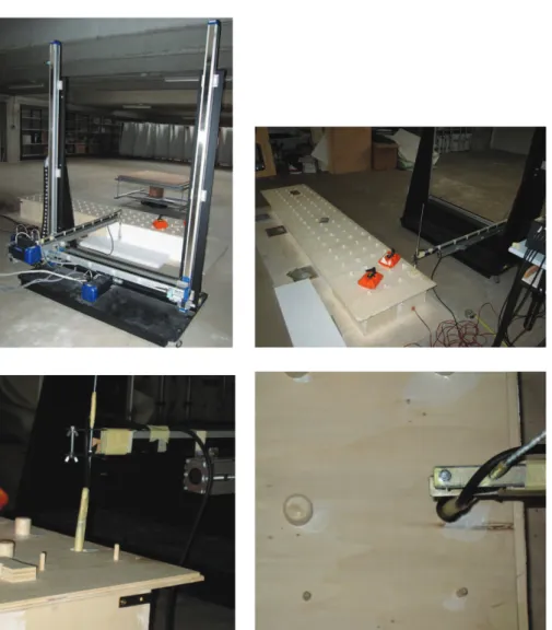 Figure 3.20: Automatic acquisition of the measurements inside the scale model with a three dimensional scanner.