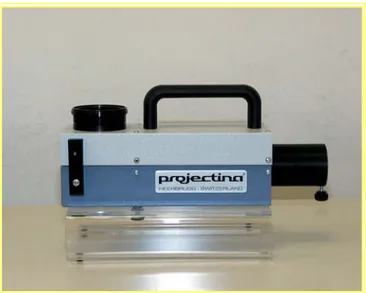 Fig. 9: Projectina ®  coaxial episcopic device. 