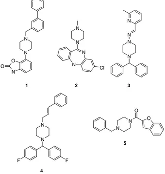 Figure 2 - Drugs containing the piperazine ring 